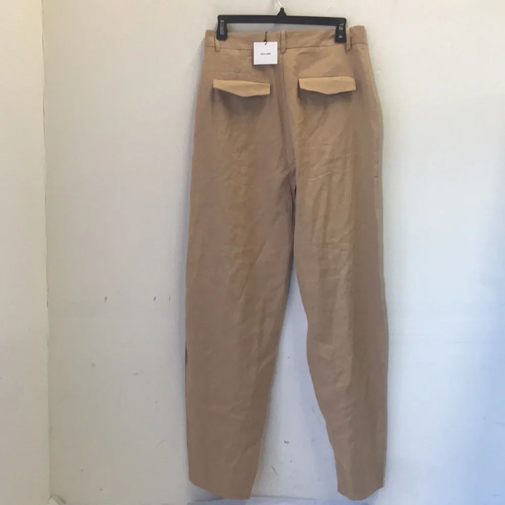 Zara Linen Blend Darted Trousers
